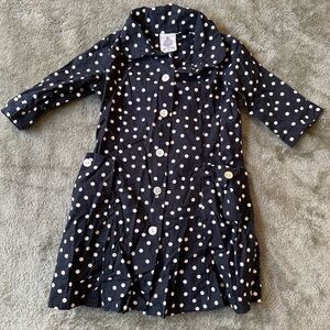 Polka Dot Button-Up Dress